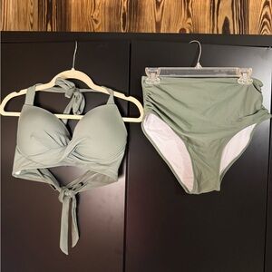 Stylish Green Bikini Set